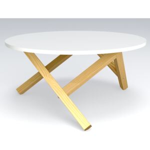 Designerski stolik kawowy Hexflame w stylu skandynawskim