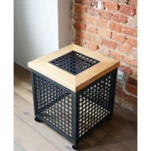 Designerski stolik na kółkach ze zdejmowanym blatem RHO