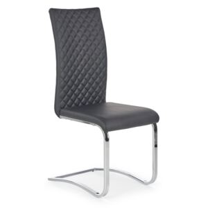 Krzesło na płozach tapicerowane skórą ekologiczną K293