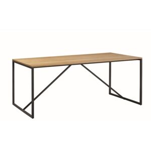 Stół z fornirowanym blatem w stylu industrialnym Loft 180