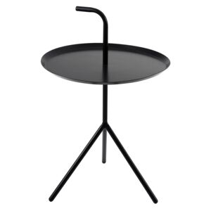 Metalowy stolik z blatem w kształcie tacy i uchwytem Blanco