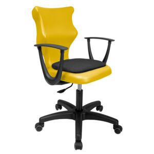 Krzesło do sal lekcyjnych dla młodzieży z podłokietnikami Twist Soft