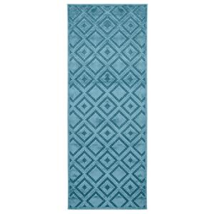 Niebieski chodnik Mint Rugs Shine, 80x250 cm
