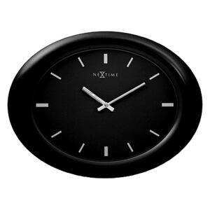 Zegar ścienny 40 cm NEXTIME Oval black