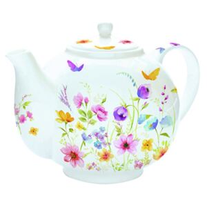 Czajnik do herbaty z zaparzaczem 1 l Nuova R2S Romantic kwiaty polne