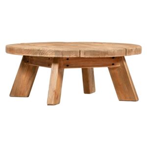 Drewniany stolik kawowy Nigella, średnica 90 cm
