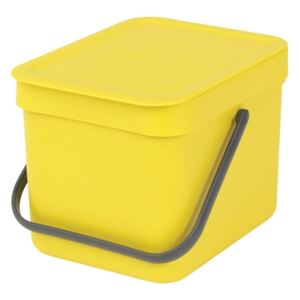 Kosz na śmieci kuchenny 6l Brabantia &#039;Sort&Go&#039; żółty