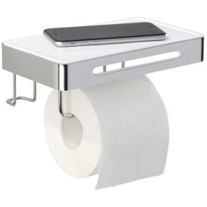Uchwyt na papier toaletowy z półką WENKO Premium Plus