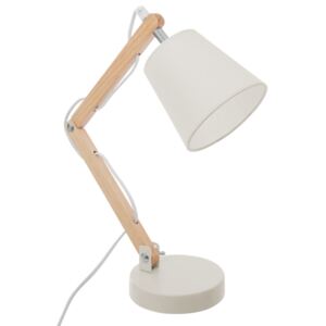 Lampka na biurko, ATMOSPHERA, 36x32x12,5 cm, biało-brązowa