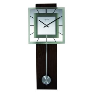 Zegar ścienny 32x80 cm Nextime Retro Pendulum kwadratowy