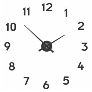 Zegar ścienny 48 cm Nextime Mini Hands czarny