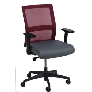 Fotel biurowy Press czerwony/szary - Czerwony || Szary