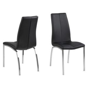 Krzesło Asama black PU - Czarny