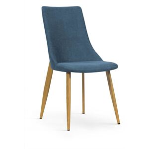 Krzesło ELIZA niebieski morski/dąb ( DK271) - Morski