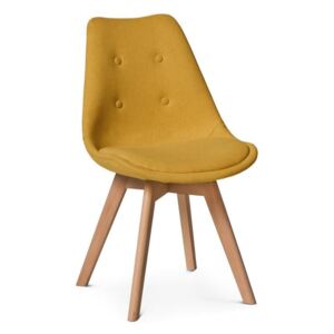 Krzesło FIORD 3 zółty - Żółty