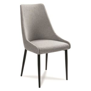Krzesło OLIVIER W H90 jasny szary+czarny - Szary