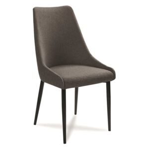 Krzesło OLIVIER W H96 ciemny szary+czarny - Szary