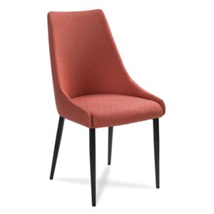 Krzesło OLIVIER H75 łosoś+czarny - Różowy
