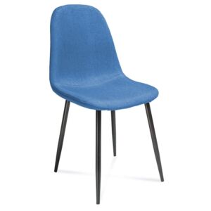 Krzesło SIMON niebieski+czarny - Niebieski