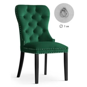 Krzesło MADAME zielony/ noga czarna /BL78 - Zielony