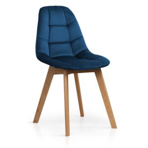 Krzesło WESTA VELVET niebieski - Niebieski