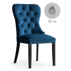 Krzesło MADAME niebieski/ noga czarna /BL86 - Niebieski