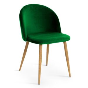 Krzesło SONG aksamit zielony - Zielony