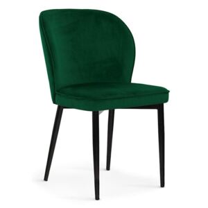 Krzesło AINE zielony/ noga czarna/ BL78 - Zielony