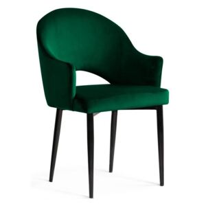 Krzesło GODA zielony/ noga czarna/ BL78 - Zielony
