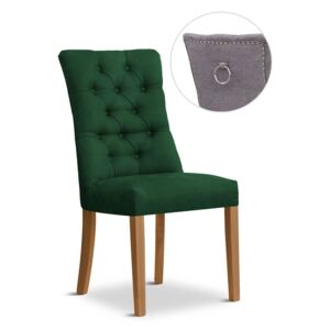 Krzesło LORD II zielony/ noga dąb/ BL78 - Zielony