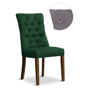 Krzesło LORD II zielony/ noga orzech/ BL78 - Zielony