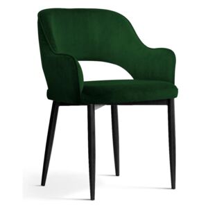 Krzesło MERCY zielony/ noga czarna/ BL78 - Zielony