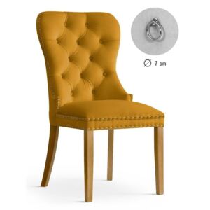 Krzesło MADAME miodowy/noga dąb /BL68 - Miodowy