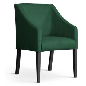 Fotel CAPRI zielony/ noga czarna/ BL78 - Zielony