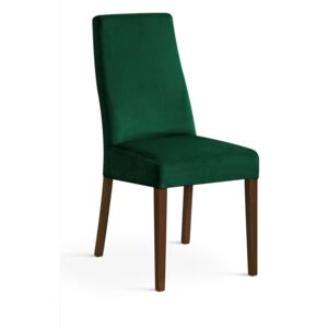 Krzesło VILLA zielony/ noga orzech/ KR19 - Zielony