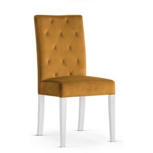 Krzesło ORLANDO miodowy/ noga biała/ KR01 - Miodowy