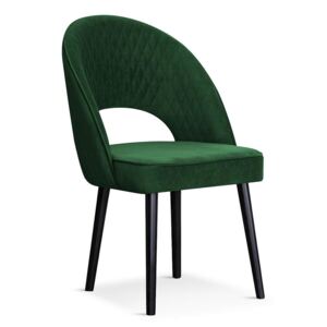 Krzesło PONTE zielony/ noga czarna/ BL78 - Zielony