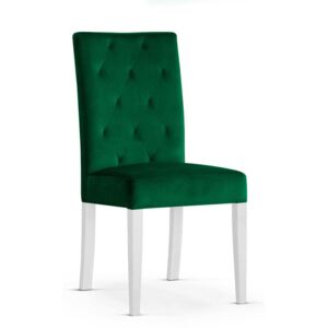 Krzesło ORLANDO zielony/ noga biała/ KR19 - Zielony