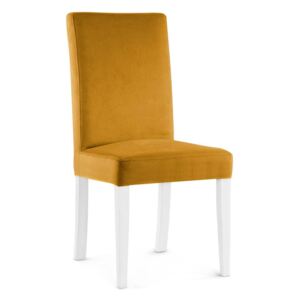 Krzesło WILLFORD miodowy/ noga biała/ KR01 - Miodowy
