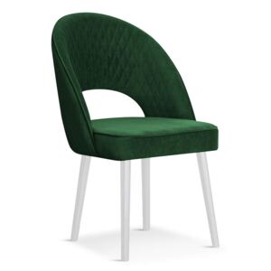 Krzesło PONTE zielony/ noga biała/ BL78 - Zielony
