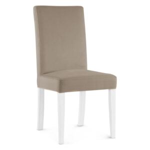 Krzesło WILLFORD beżowy/ noga biała/ PA03 - Beżowy
