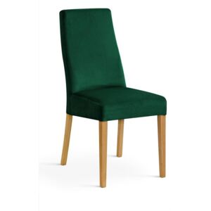 Krzesło VILLA zielony/ noga dąb/ KR19 - Zielony