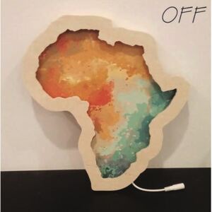 Dekoracyjna lampka ścienna Afryka Żółty