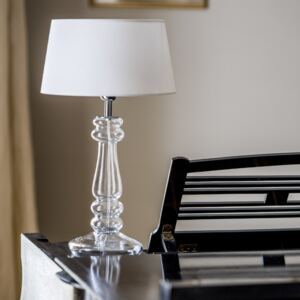 Elegancka lampa stołowa Petit Trianon Biały