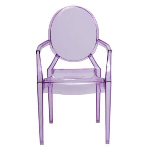 Krzesło dziecięce Royal Jr fioletowy transparentny - Transparentny || Fioletowy