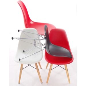 Krzesło JuniorP016 DZIECIĘCE białe, chrom. nogi - Białe, nogi chrom