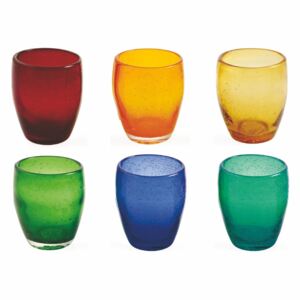 Zestaw 6 kolorowych szklanek Villa d'Este Rainbow, 280 ml
