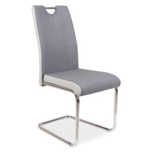 Tapicerowane krzesło na płozach do jadalni H952