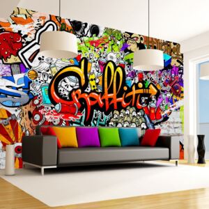 Tapeta wielkoformatowa Bimago Colourful Graffiti, 400x280 cm