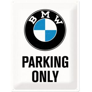 Postershop Metalowa tabliczka 30x40 cm BMW Parking Only (biała), BEZPŁATNY ODBIÓR: WROCŁAW!